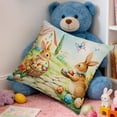 thumbnail image 5 of Pillow Covers 18x18, Easter Decorations Throw Pillow Covers, Spring Decor for Home Bedroom Couch Cushion Cover, Multicolor, 5 of 7