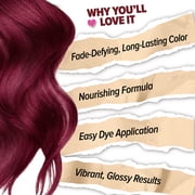 Splat Midnight Black Cherry Hair Dye Kit, Semi-Permanent Red Hair Color for Brunettes, Vegan