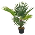 thumbnail image 1 of vidaXL Artificial Plant Palm with Pot Green 70 cm, 1 of 2