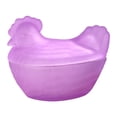 thumbnail image 2 of FENGGHAO Chicken Shaped Glass Candy Dish With Lid Decorative Cookie Jar and Snack Bowl for Home Kitchen Tabletop Decor, 2 of 7