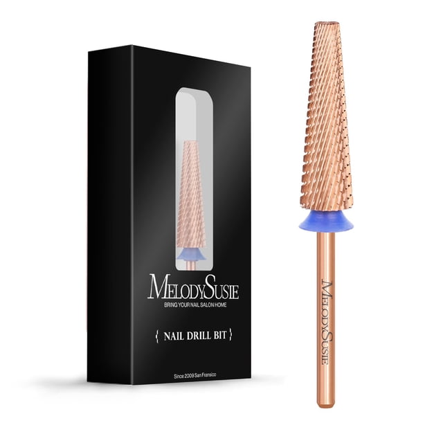Brocas para uñas MelodySusie Super Long 5 en 1 de carburo de tungsteno