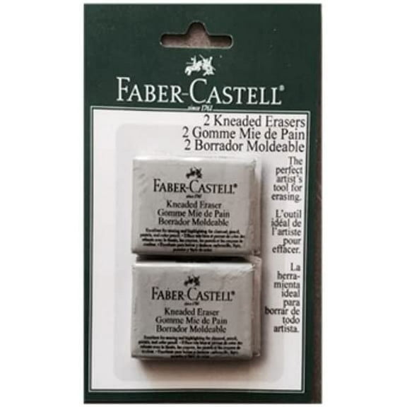 Faber-Castell Kneaded Eraser 2/Pkg-Large