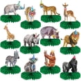 thumbnail image 1 of Artículos de fiesta Yeaqee Jungle Animals, centros de mesa en forma de panal, 1 of 4