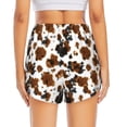 thumbnail image 4 of Goofa Cow Tie Dye Printed Women 2 in 1 Running Shorts,Quick Dry Athletic Workout Shorts,High Waisted Athletic Shorts with Liner Pockets-Large, 4 of 9