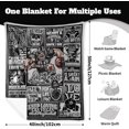 thumbnail image 5 of Football Throw Blanket Football Team Color 50" x 40" Fan Gifts for Men Women Boys Sport Blanket Sofa Bed Couch Living Room., 5 of 6