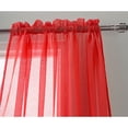 thumbnail image 2 of RT Designers Collection Celine Sheer 55 x 90 in. Rod Pocket Curtain Panel Red, 2 of 5