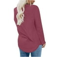 thumbnail image 3 of gakvbuo Sweatshirts for Women Crewneck Casual Long Sleeve Pullover Tops Blouse Shirts Fall Tunic Tops, 3 of 6