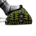 thumbnail image 5 of Flowers Foot Rest, Botanical Theme Blue and Purple Blossoms Motif Symmetrical Leaves, Non-Slip Backing Ergonomic Memory Foam Leg Support for Office, Charcoal Grey and Multicolor, by Ambesonne, 5 of 5