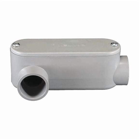 Cantex Conduit Outlet Body, PVC, LR, Back Type: Flat 5133651
