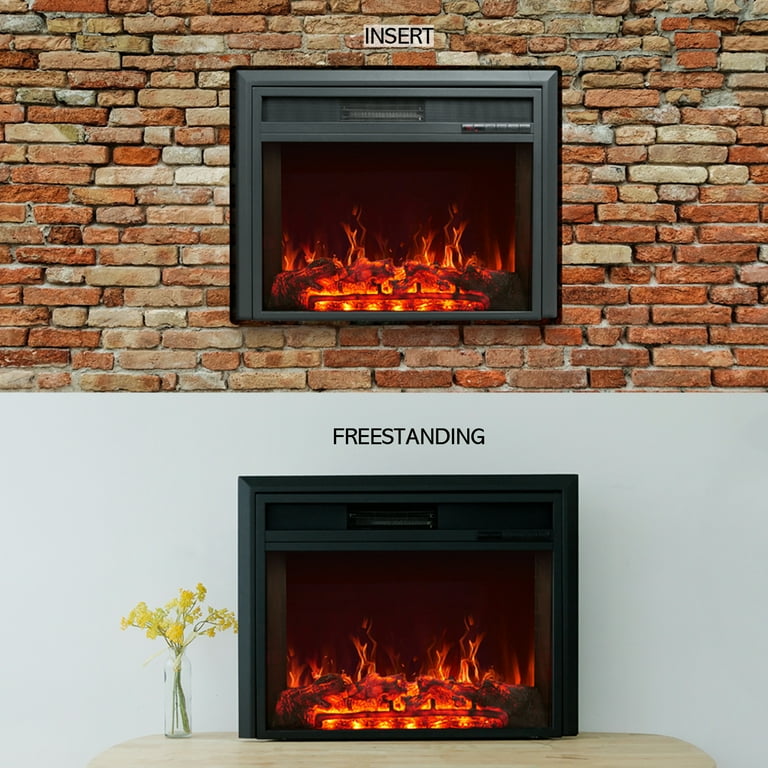 C-Hopetree Insert Freestanding Electric Fireplace Heater with Remote and  Thermostat, 32 inch Wide - Walmart.com