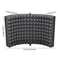 thumbnail image 6 of Yescom 20"x14" Studio Microphone Isolation Shield 2.4" Thick Acoustic Foam Panel Sound Absorbing Recording Panel Stand Mount, 6 of 11