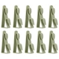 thumbnail image 1 of Hanging Umbrellas Hooks Green Plastic 10Pcs 3.5x1.3in, 1 of 7