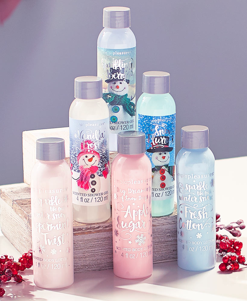 Winter Wonderland Bath and Body Gift Sets6Pc. Shower Gels and Lotions