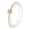Gold White, variant on Women's Stainless Steel Solitaire Cubic Zircon Inlaid Ceramic Couple Wedding Ring 4MM Treny Finger Band Silver Black Size 10