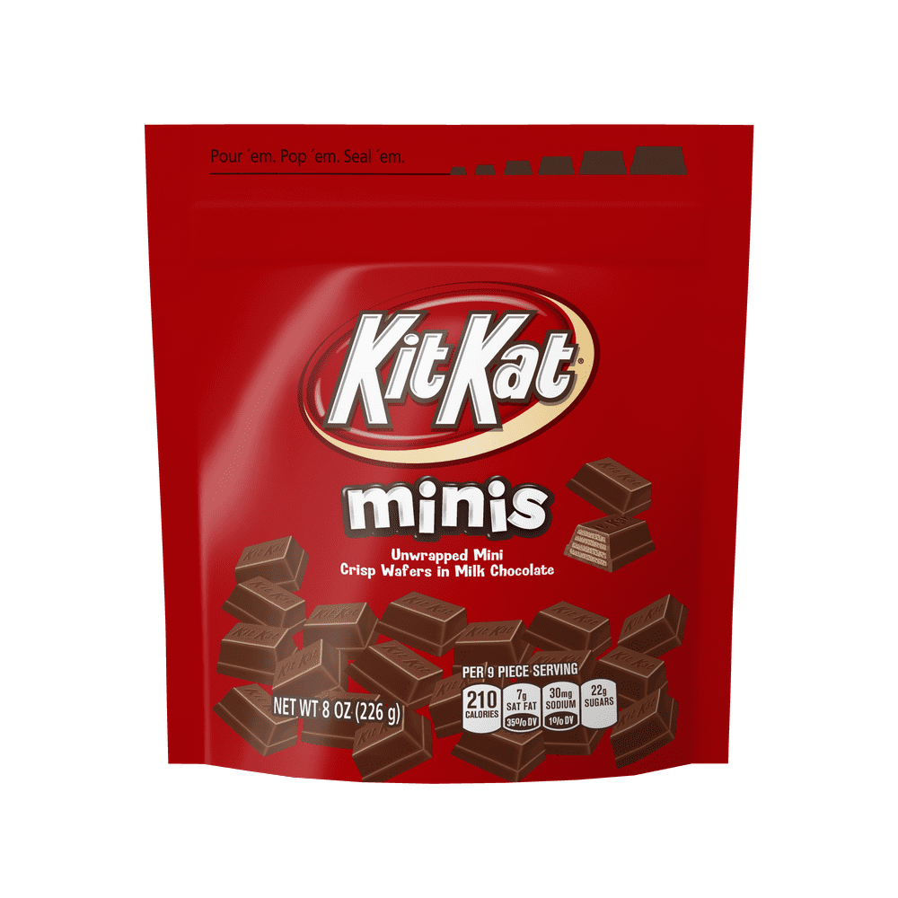 Kit Kat Minis, Milk Chocolate Wafer Bars Candy, 8 Oz