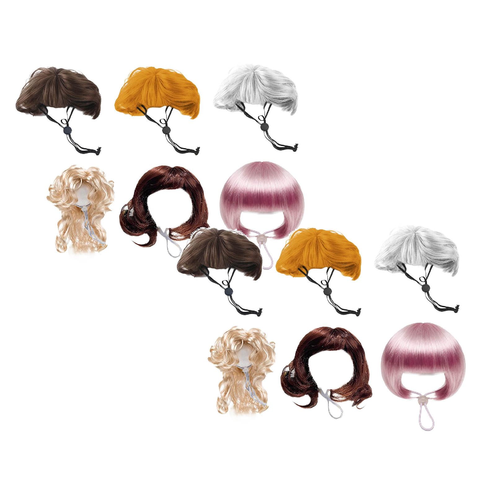 12Pcs Funny Cat Dog Wig Soft Cosplay Costume With Adjustable Straps For Halloween Christmas Party Dress Up 2026 Machine Washable Cover