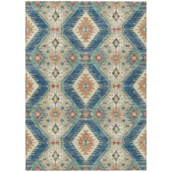 Dalyn Rugs Machine Washable Indoor/Outdoor Chantille ACN2210 Navy 2'6" x 3'10" Rug
