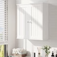 thumbnail image 2 of Bathroom Wall Cabinet, Bathroom Cabinet Wall Mount, Over The Toilet Space Saver Storage Cabinets, White Medicine Cabinets with 2 Doors, 2 of 6