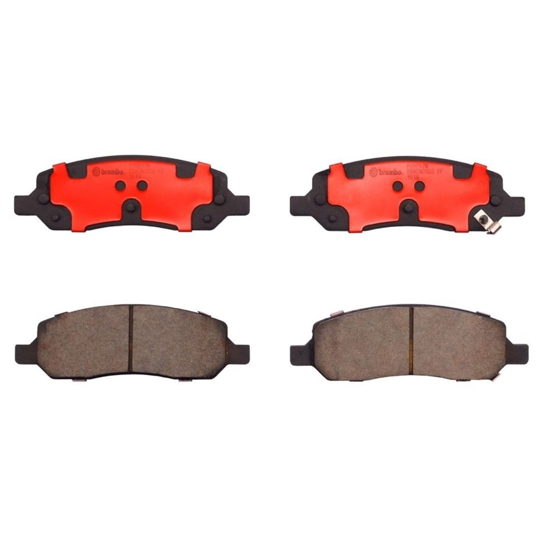 Brembo KT00930; Brake Kit; Ceramic Brake Pads; 292 MM UV Coated Solid High Carbon Cast Iron One Piece Rotor; With Rotors/ Pads/ Pad Wear Sensor/ Pad Shims/ Brake Lubricant/ Spring/ Mounting Hardware