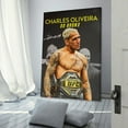 thumbnail image 3 of Brazilian Charles Oliveira Professional Mixed Martial Arts Poster Jiu-Jitsu Athlete Poster (10) Gifts Canvas Painting Poster Wall Art Decorative Picture Prints Modern Decor 24x36inch(60x90cm), 3 of 6
