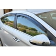 thumbnail image 5 of Extreme Online Store EOS Visors for 2017-Present Hyundai Elantra | JDM Mugen Tape-On Style Smoke Tinted Side Vents Rain Guard Window Deflectors, 5 of 13