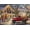 50PCS (very easy), variant on Puzzles For Adults 500 Pieces Advent Calendar The Inn Snowy Day Red Car At Christmas Party Jigsaw Puzzle Funny Wall Art Gift