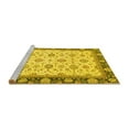 thumbnail image 2 of Ahgly Company Machine Washable Indoor Rectangle Oriental Yellow Traditional Area Rugs, 2' x 3', 2 of 4
