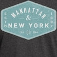 thumbnail image 3 of CafePress - Manhattan New York City Vintage Logo Light T Shirt - Men's Classic Graphic Cotton T-Shirt, 3 of 4