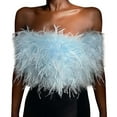 thumbnail image 1 of HNMKIU Lightweight Camisoles For Hot Weather Stylish Color Furry Tube Top And Versatile Top, 1 of 3