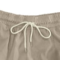 thumbnail image 6 of EOYWHK Golf Shorts with Pockets Elastic Waist Drawstring Mens Golf Shorts Soft Lightweight Breathable for Hiking Camping Travel Casual Wear Khaki, Size XXL, 6 of 7