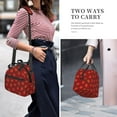thumbnail image 6 of Fuzoiu Strawberry Print Insulated Lunch Bag for Women Men Large Reusable Lunch Box Adult Leakproof Portable Cooler Tote Bags for Work Picnic, 6 of 7