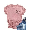 thumbnail image 3 of MORTTIC Women's 3-Pack Short Sleeve T-Shirts, Casual Summer Tops, Fashionable Basic Tees for Vacation & Workout, 3 of 6
