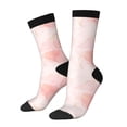 thumbnail image 1 of Balery Pink Marble Calcetas Largas con Estampado para Hombre y Mujer – Suaves y Transpirables, Talla Única (US 5-11), 1 of 6