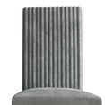 thumbnail image 4 of Castle Place Corduroy Glam Velvet Upholstered Dining Chairs, Grey, Set of 2, 4 of 9
