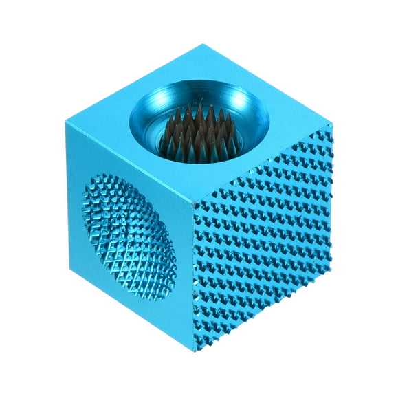 3 in 1 Billiard Pool Cue Tip Shaper Cue Stick Tip Burnisher/Shaper/Tapper Cube, Blue