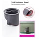 thumbnail image 3 of Kit de drenaje de suelo redondo ANGGREK 10cm acero inoxidable para baño, 3 of 8