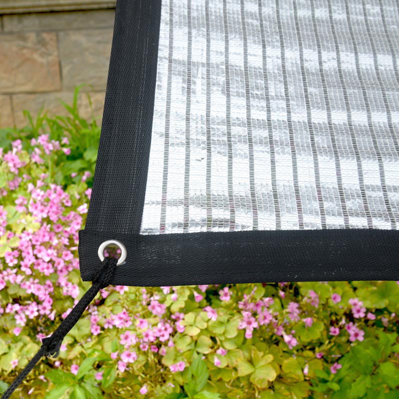 Roof Garden Sun Protection Aluminum Foil Shade Sail Insulation Cooling Sunscreen 