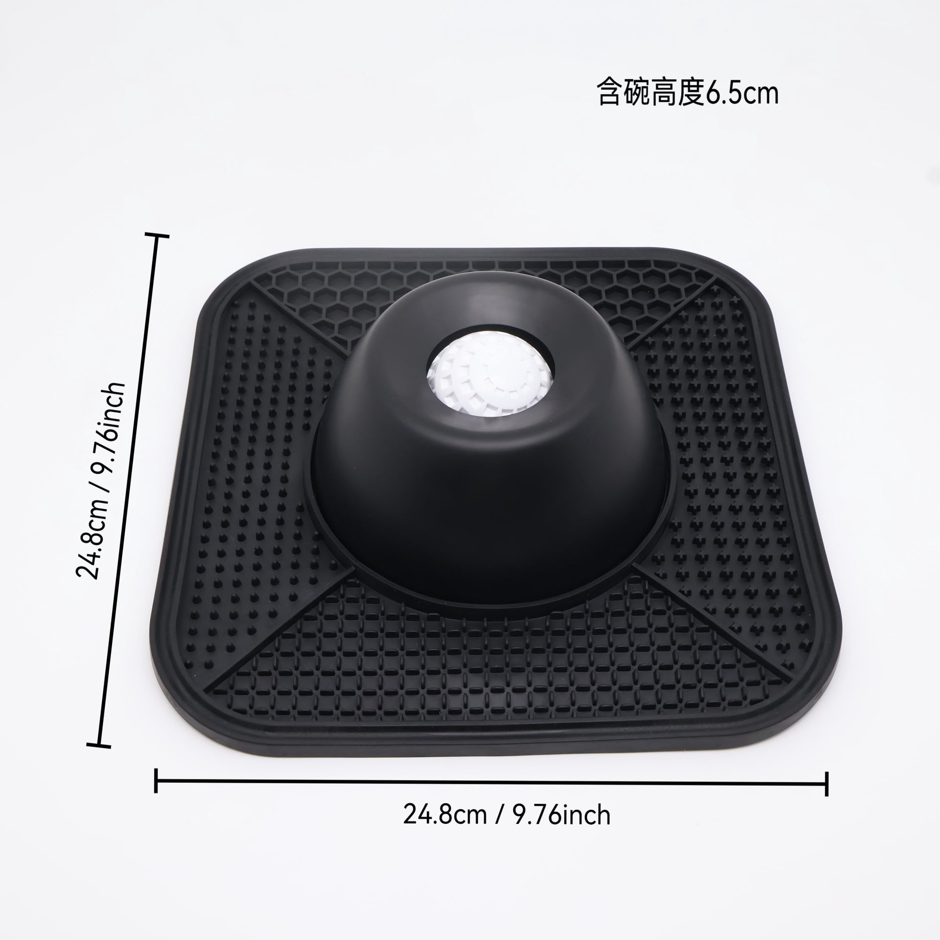 Dog Lick Bowl Slow Feeder Lick Mat Rolling Ball Liquid Food Bone Broth Yogurt Anti-Slip Anxiety Relief Large Medium