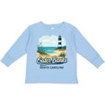 thumbnail image 3 of Inktastic Outer Banks North Carolina Beach Scene Boys or Girls Long Sleeve Toddler T-Shirt, 3 of 5