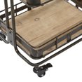 thumbnail image 5 of DecMode Metal Industrial Storage Cart, Brown, 18"W, 28"H, 5 of 9