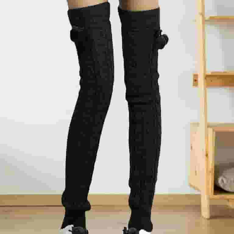 今ならほぼ即納! Socks High Thigh Women ZHAGHMIN Leg Knee Over Boots Warmers Clothing