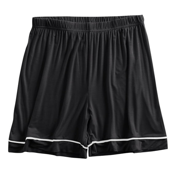 Cameland Sleep Shorts for Women Loose Wide Leg Elastic High Waist Casual Shorts Comfy Solid Color Sleepwear Pajama Bottoms