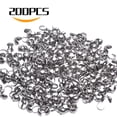 thumbnail image 2 of Calottes Embouts de Perles 200 Pcs en Acier Inoxydable Embouts de Perles Pliables Clamshell Nœuds pour Fabrication de Bijoux, 2 of 5