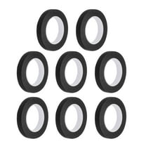 Uxcell 8 Pcs 0.4 Inch Wide 14 Yards Black Masking Tape Painters Tape Rolls for Home Office
