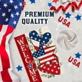 thumbnail image 2 of Memorial Day Garden Flag 12x18 Double Sided 4th of July Patriotic Independence Day Farmhouse Garden Flag Outside, Burlap Welcome Yard Flag USA Flag Hearts Red White Blue Decorations, 2 of 7