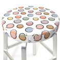 thumbnail image 4 of Bar Stool Covers Round, Abstractly Circles Bar Stool Cushion Covers Seat Cushion With Elastic Bands, Chairs Covers For Kitchen Dining Room 12-14 Inch, 4 of 7