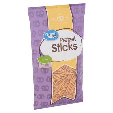 Walmart Grocery Great Value Fat Free Value Size Stick Pretzels 20 Oz