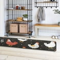 thumbnail image 6 of Chicken and Leaves Runner Rug Ares Rug Non-Slip Laundry Rug 72×24 inch Soft Washable for Bedroom Bathroom Kitchen Living Room, 6 of 6