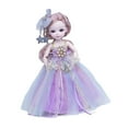 thumbnail image 3 of Muñeca BJD perfecl 1/6 12 pulgadas 23 articulaciones con ropa zapatos peluca maquillaje Vestido morado, 3 of 8