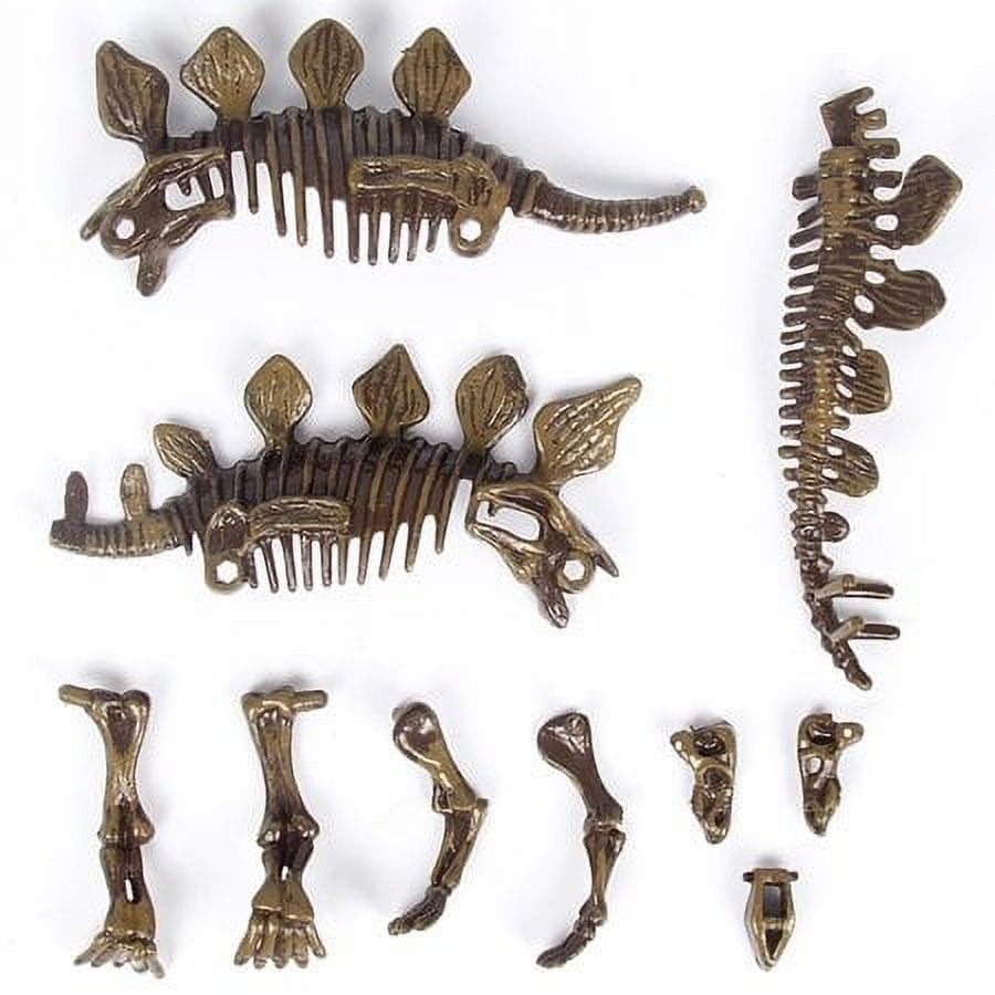 PlayWorld Prehistoric Past Dinosaur Skeleton Fossil Excavation Kit Stegosaurus